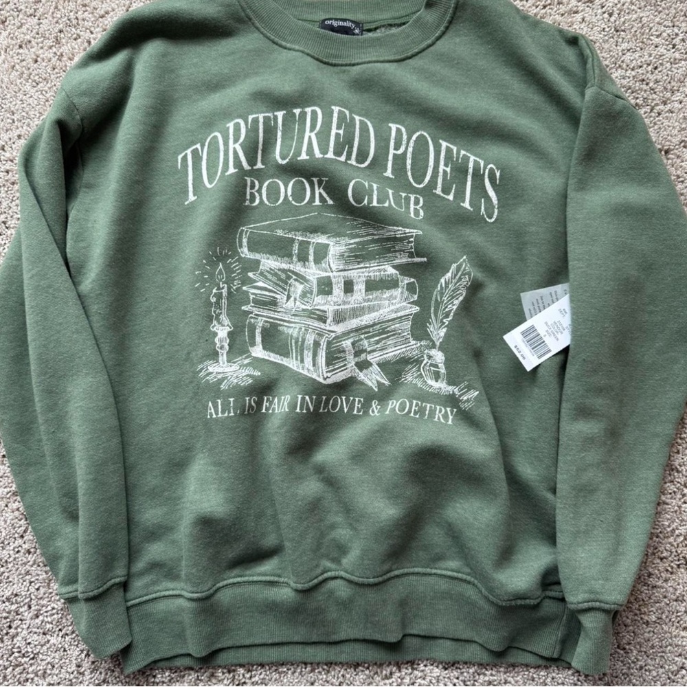 Green Taylor Swift Sweatshirt - Picture 1 of 3
